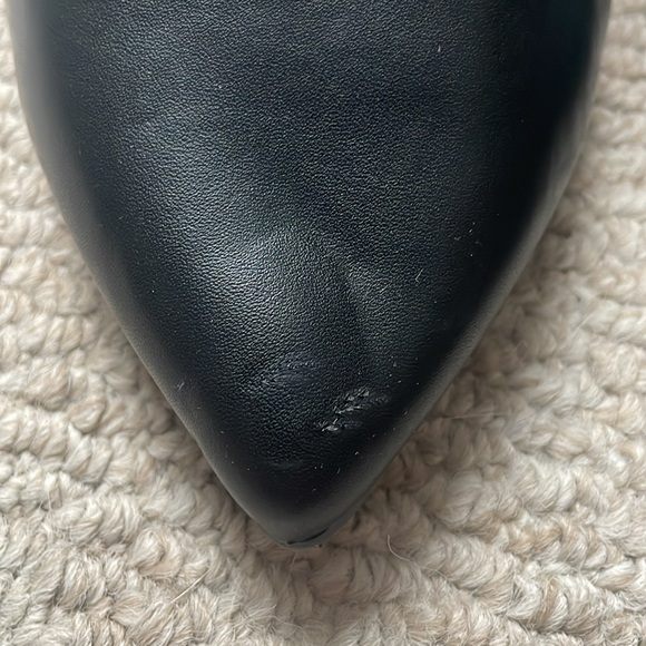 Black Torrid leather heels side 11WW - Picture 3 of 7